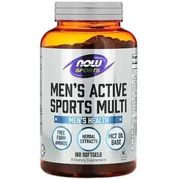 Мультивітаміни для чоловіків Now Foods Sports Men's Active Multi 180 капсул