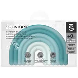 Прорізувач Suavinex Step 1 силіконовий з бульбашками блакитний (401435) - мініатюра 2