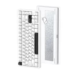 Ігрова механічна клавіатура WOBKEY RAINY 75 PRO / Три режими підключення / Kailh Cocoa Switches / White - мініатюра 2