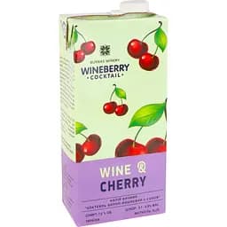 Уцінка. Напій винний WineBerry Wine & Cherry винно-вишневий з соком червоне напівсолодке 1 л  - мініатюра 3