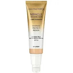 Тональна основа Max Factor Miracle Second Skin відтінок 03 (Light) 30 мл - мініатюра 2