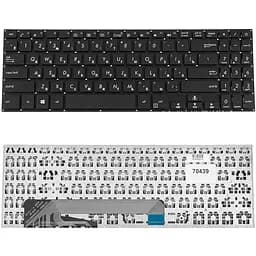 Клавіатура для ноутбука ASUS (X560 series) rus, black, без фрейма - мініатюра 2