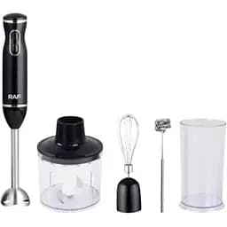 Блендер RAF R.314B 2 швидкості 800 Вт метал пластик металева насадка чорний (42956-R.314B_767)