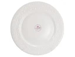 Тарелка десертная фарфоровая Tudor Лоза 20 см белая (TU3517-1)