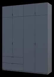 Шафа розпашна для одягу Doros Лукас Графіт/Графіт 180х50х240 (80736288) - мініатюра 2