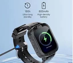 Дитячий смарт-годинник Lemfo H-04 з GPS трекером, 4G SIM-картою, відеодзвінками, прослуховуванням, камерою, геозоною та кнопкою SOS для дітей - мініатюра 10