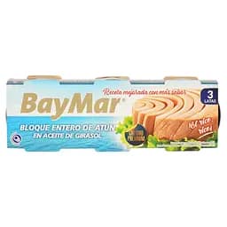 Тунець в соняшниковій олії BayMar Atun en Aceite vegetal 230 г (3 x 77 г)
