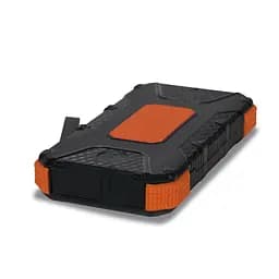 Повербанк з сонячною панеллю 20000mAh Power Bank Kraft TPB-1820SLP Orange бездротова зарядка 18W QC2.0 LED-ліхтар (43-00042) - мініатюра 6