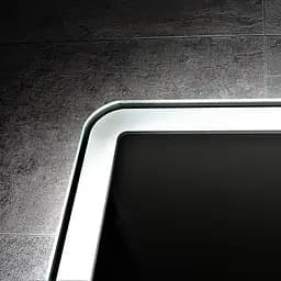 Дзеркало Dusel DE-M3051 65x80 з годинником, Білий - мініатюра 2