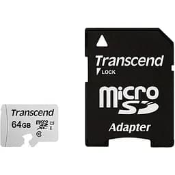 Карта пам'яті microSDXC 64Gb Transcend 300S Class10 UHS-I U1 (TS64GUSD300S-A)