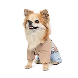 Дощовик Pet Fashion Tina для дівчаток розмір XS2 бежевий/блакитний - мініатюра 3