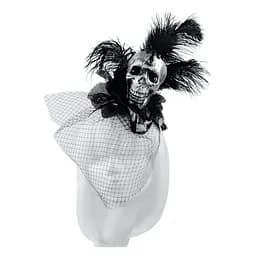 Обруч Череп Кабарэ с вуалью