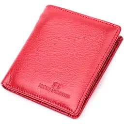 Яскравий жіночий гаманець із натуральної шкіри ST Leather 19465 червоний