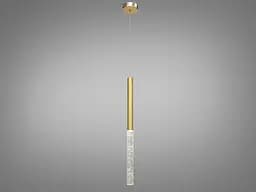 Стельова люстра LED Diasha 3007/1G 3W, золота, для коридору, спальні, кухні, вітальні