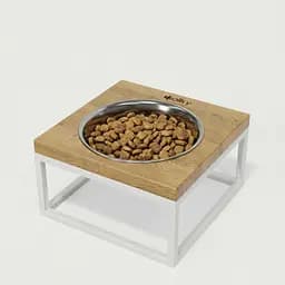 Hollky Base Solo M — миска на подставке для кошек и средних собак (1 × 0,8 л)