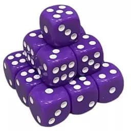 Настольная игра Games 7 Days Кубик D6 с точками (пурпурный) , 1 шт. (g7dd6dotspurple)