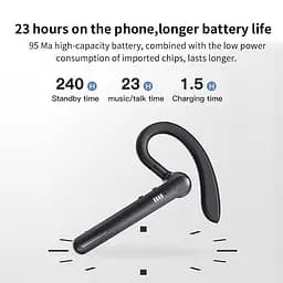 Бездротова Bluetooth гарнітура K10 з індикатором заряду кнопками управління шумозаглушенням Бізнес гарнітура - мініатюра 10