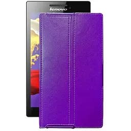 Чехол StatusCASE из экокожи для планшета Lenovo Tab 2 A7-30 Фиолетовый
