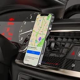 Автомобільний магнітний тримач для телефону в повітропровід HOCO CA81 Чорний - мініатюра 6