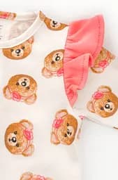 Комбінезон з начосом для новонародженої дівчинки Girl Bears