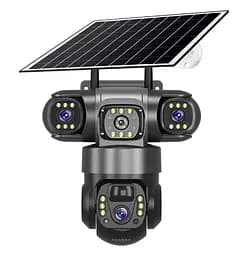 IP-камера уличная с аккумулятором и тройным объективом XON 4G 8000mAh Solar 1080P SmartCam (TCBSM23VB 3992) Черная