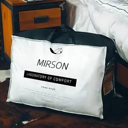 Ковдра вовняна MirSon Deluxe Italy Hand Made №165 демісезонна 200x220 см біла - мініатюра 5