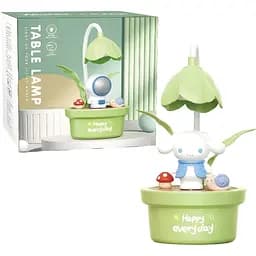 Дитяча настільна лампа Cinamoroll квітковий горщик зелена (351D)