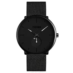 Чоловічий наручний годинник Skmei 9185 design black - мініатюра 4