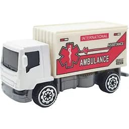 Машинка Іграшкова Спецтехніка Автопром 7637 Масштаб 1:64, Металева Ambluance