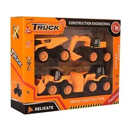 Дитячий набір будівельної техніки "Truck" 2022-79 в наборі 4 штуки