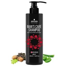 Шампунь Чоловічий ANAGANA догляд для волосся, бороди та тіла MAN'S CARE SHAMPOO 250 мл - мініатюра 2