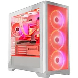 Корпус Modecom VOLCANO EXPANSE S ARGB 4x140 мм fans MIDI USB 3.0x2+TYPE-C WHITE без БЖ ATX (AT-EXPANSE-SG-20-000000) - мініатюра 2