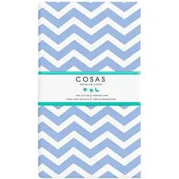 Простирадло Cosas полуторне 155х240 light blue zigzag, блакитний (Зиг_голуб_2)
