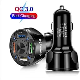 Автомобильное зарядное устройство DK Qualcomm 4USB Quick Charge 3.0 35W (BK-358) black - мініатюра 4