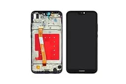 Дисплей для Huawei P20 Lite с черным тачскрином и корпусной рамкой