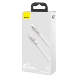 Кабель Baseus Type-C to Type-C Cafule Series Metal Data Cable 1 м 5A 100W PD (CATJK-C02) - мініатюра 3