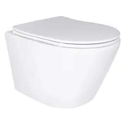 Унитаз подвесной Mixxus Bevel-0303-T3 485x360x365 мм, система смыва Tornado 3.0 MI6703, Белый