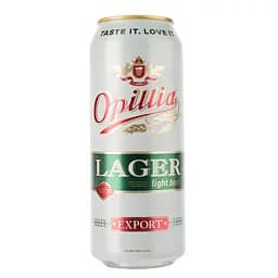 Упаковка пива Опілля Lager Export світле 4.4% 12 л (0.5 л х 24 шт.) з/б - мініатюра 2