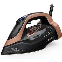 Tefal Праска Ultimate Power Pro, 3200Вт, 350мл, паровий удар -300гр, постійна пара - 85гр, керам. підошва, чорно-золотий