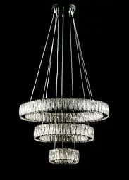 Світлодіодна люстра Splendid Ray L50804/600+400+200/3 LED (CH) з кришталем, хром, 100 Вт, з пультом і димером - мініатюра 3