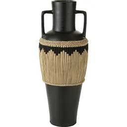 Ваза J-line напольная большая черная 100 см (41529)