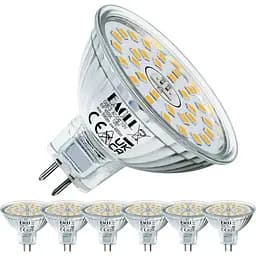 EACLL GU5.3 LED 4000K, 6 Вт Замінює галогенну лампу MR16 потужністю 50 Вт