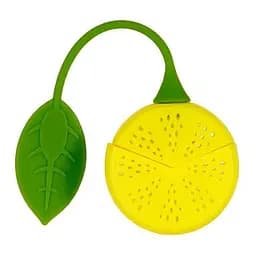 Заварник ситечко для заваривания для чая силиконовый в виде фруктов Лимон, Kitchen Master Красный 84707