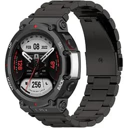 Ремінець DK для Xiaomi Amazfit T-Rex 2 (A2169) Metal Fitlink Steel Band (black) - мініатюра 4