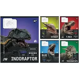 Упаковка зошитів Yes JURASSIC WORLD Strength and Power учнівський загальний 15 шт./36 кл. (767670)