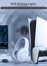 Ігрова гарнітура CM7002 для PS5, PS4, ПК, Mac, Switch, Xbox Series, об'ємний звук RGB Ігрові навушники з шумозаглушувальним - мініатюра 3