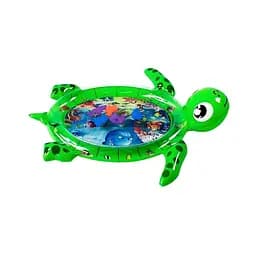Водний коврик-черепаха з плаваючими морськими жителями для малюків зелений