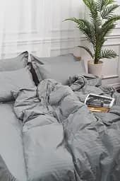 Комплект постільної білизни Moon&Star Satin Stripe Stripe Gray Дитячий 110x140 см наволочки 2x50x70 см - мініатюра 3