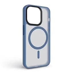 Чехол для Apple iPhone 14 Pro, Uniq MagCase, голубой, противоударный, панель-накладка с MagSafe, ударопрочный TPU+PC, с магнитом MagSafe, поддержка полноценной беспроводной зарядки, ArmorStandart (ARM75337) - мініатюра 2