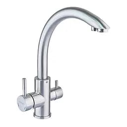 Змішувач для кухні на дві води Champion SUS-021 нержавіюча сталь CH0330 Нержавіюча сталь